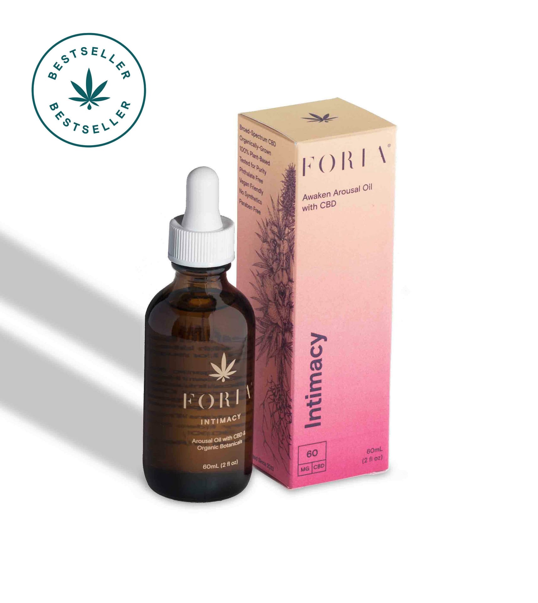 Foria Arousal Oil with CBD Herbal Plants Wellness